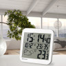 Часы настенные BRESSER MyTime LCD, белые 75696
